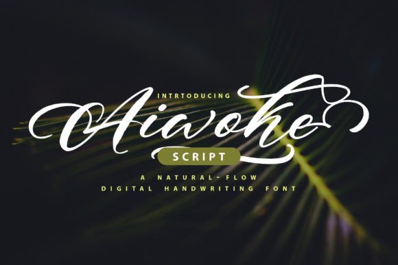 Aiwoke Script Font for Elegant Brand Identity Design