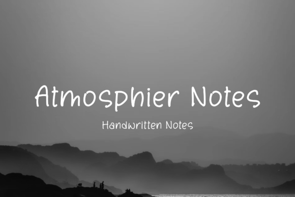Atmosphier Notes: A Script Handwritten Font That Elevates Real Business Branding