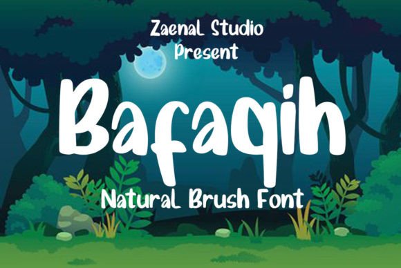 Bafaqih: A Bold Script Font for Digital Branding and Web Design