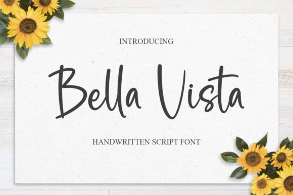 Bella Vista: A Script Font for Elegant Editorial Design