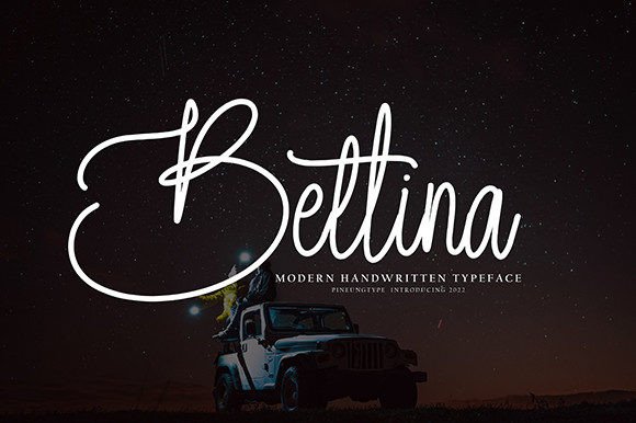 Bettina Script Font for Handmade Creators