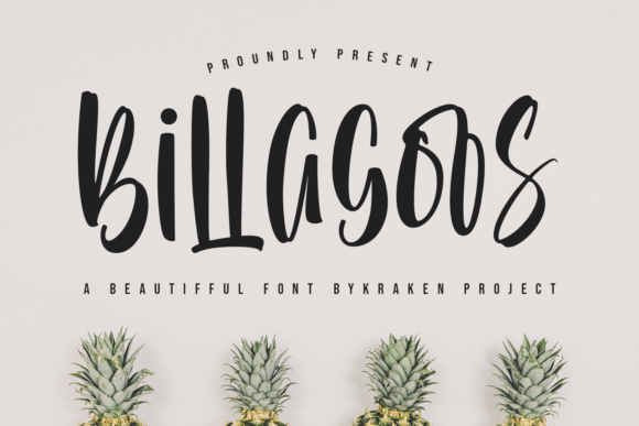 Billagoos: A Script Font for Elegant Editorial Design