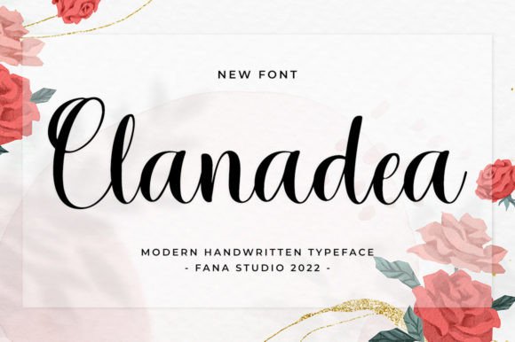 Clanadea Script Font for Stylish Editorial Design