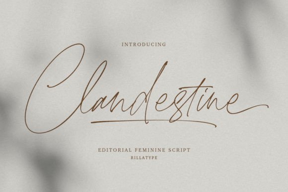 Clandestine: The Script Font That Elevates Brand Storytelling