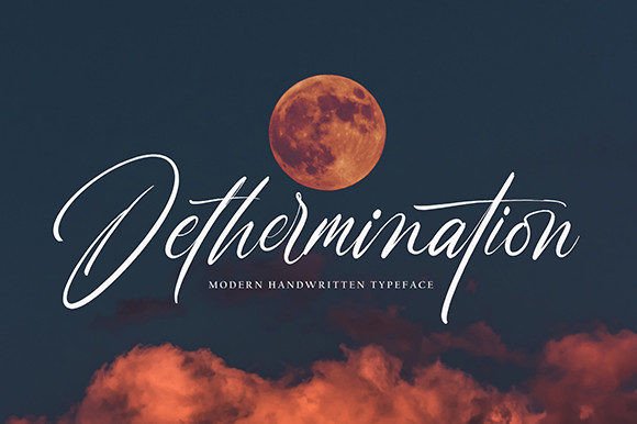 Dethermination Script Font for Elegant Brand Identity