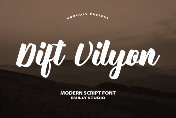 Dift Vilyon Script Font for Editorial Design and Branding