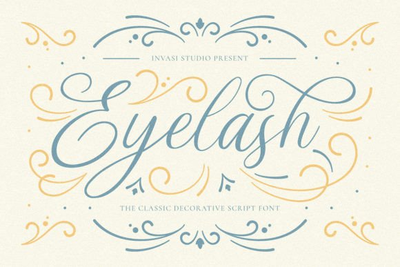 Discover the Elegance of Eyelash: A Script Font for Editorial Design