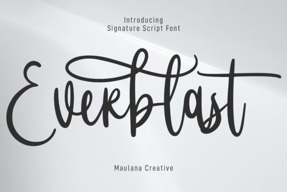 Everblast: A Modern Script Handwritten Font for Digital Branding