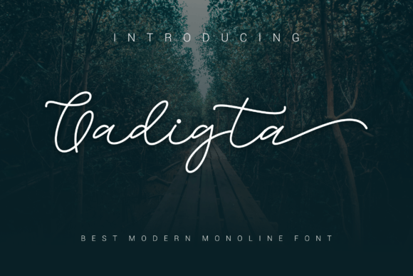 Gadigta: A Script Font for Editorial Design and Branding