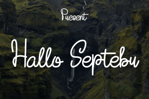 Hallo Septebr: A Modern Script Typeface for Elegant Branding