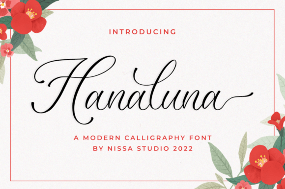 Hanaluna: A Script Font for Elegant Editorial Design
