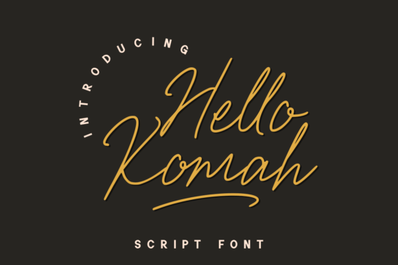 Hello Komah: A Slim, Elegant Script Font for Authentic Branding