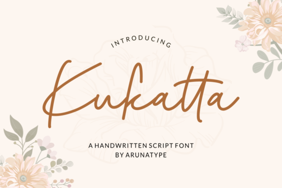 Kukatta: A Script Font for Elegant Editorial Design