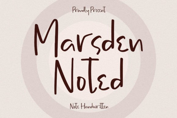 Marsden Noted: A Script Handwritten Font for Thoughtful Editorial Design