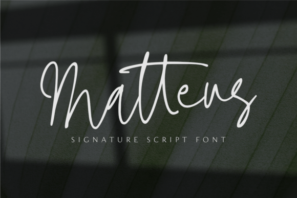 Matteus: A Fresh Script Handwritten Font for Modern Branding