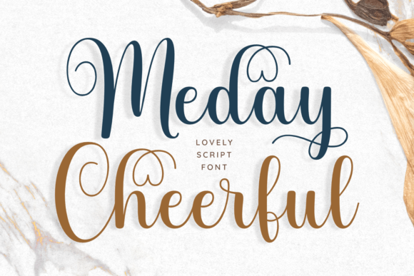 Meday Cheerful: A Romantic Script Font for Handmade Creators