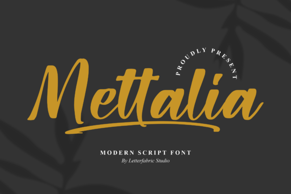 Mettalia Script Font for Handmade Creators