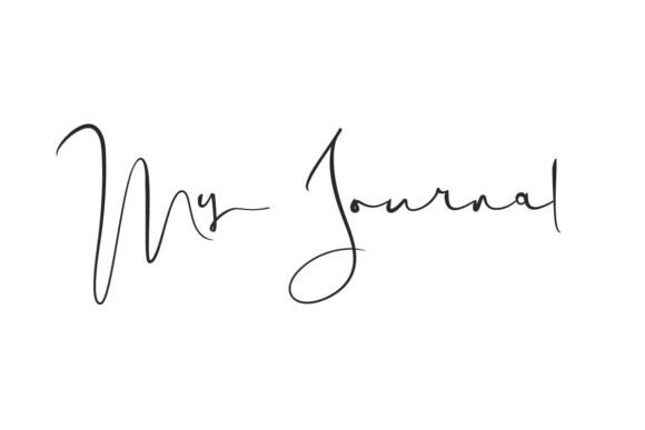 My Journal: A Dainty Script Font for Elegant Branding