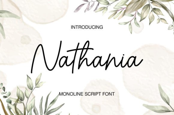 Nathania Script Font for Polished Brand Identity