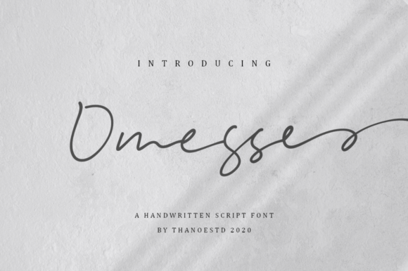 Omesse: The Enchanting Script Handwritten Font for Romantic Design