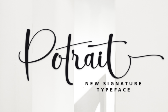 Potrait: A Refined Script Font for Elegant Editorial Design