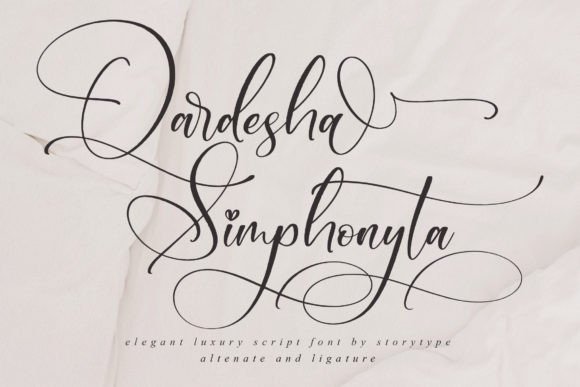 Qardesha Simphonyta: Elegant Script Font for Luxury Branding