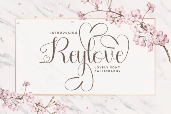 Reylove Script Font for Handmade Love Letters & Wedding Invitations