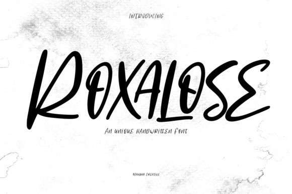 Roxalose: A Fun & Quirky Script Handwritten Font for Crafters