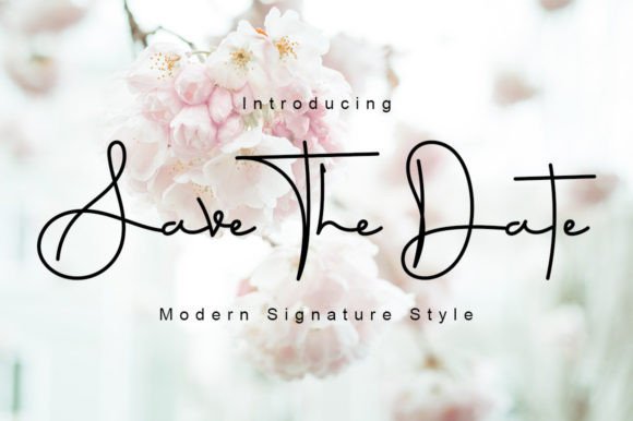 Save the Date: A Script Font for Editorial Elegance