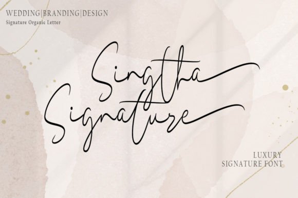 Sigtha Signature Font for Elegant Brand Identity Design
