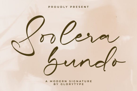Soolera Bundo: A Modern Elegant Script Font for Editorial Design