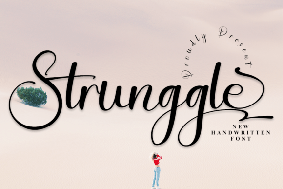 Strunggle: A Refined Script Font for Digital Branding