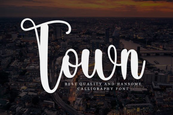 Town: A Script Font for Modern Digital Branding
