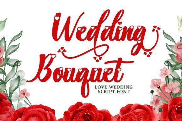 Wedding Bouquet Script Font for Romantic Brand Identity
