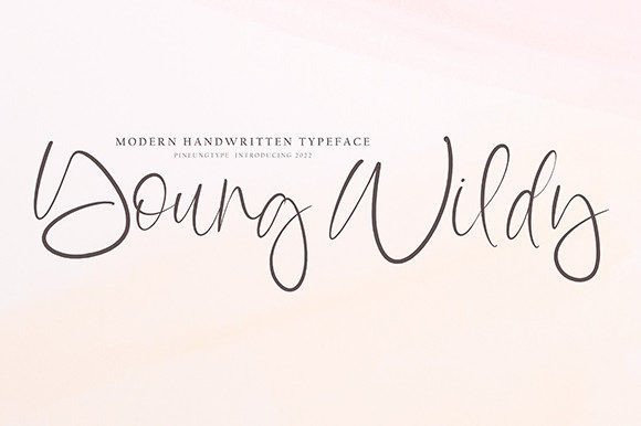 Young Wildy: A Romantic Script Handwritten Font for Branding