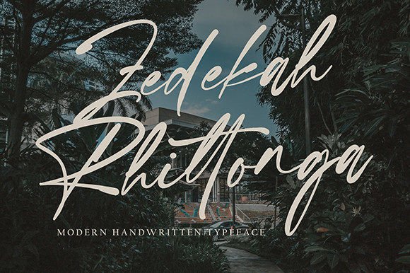 Zadekah Rhittonga: A Dainty, Joyful Script Handwritten Font for Romantic Branding